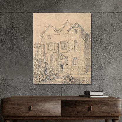 Rettorato Di Upwell Norfolk John Sell Cotman jsc59 quadro stampato su tela