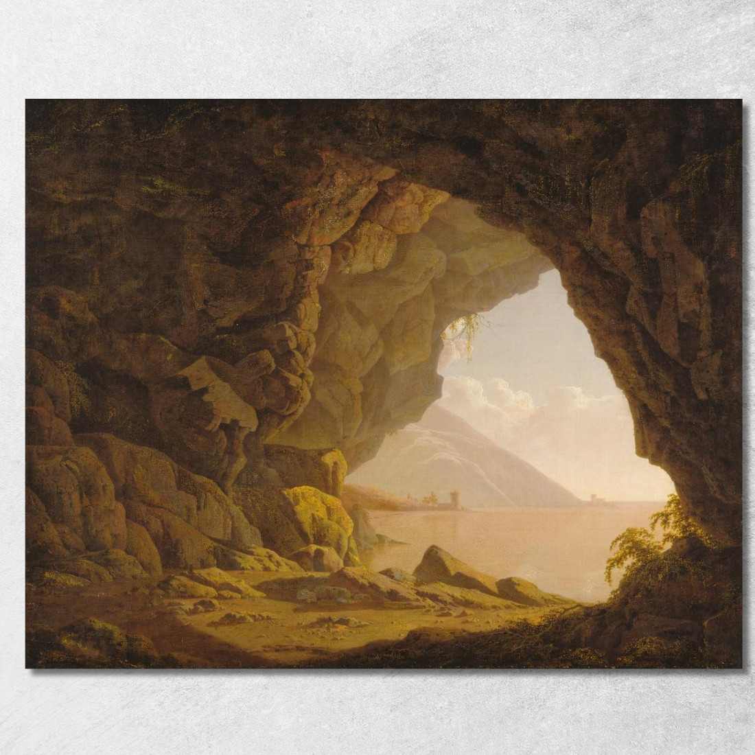 Grotta Vicino A Napoli Joseph Wright of Derby jwd8 quadro stampato su tela Grotta Vicino A Napoli Joseph Wright of Derby jwd8 quadro stampato su tela