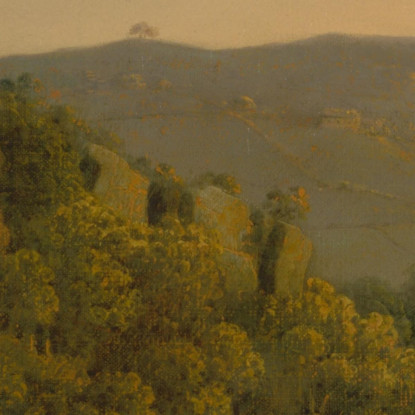 Matlock Dale Con Vista Verso La Scarpata Di Black Rock Joseph Wright of Derby jwd26 quadro stampato su tela