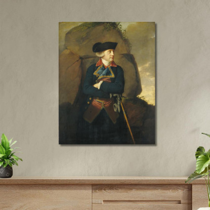 Ritratto Di Un Gentiluomo 3 Joseph Wright of Derby jwd33 quadro stampato su tela