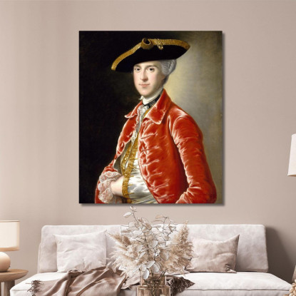 Ritratto Di Un Gentiluomo 4 Joseph Wright of Derby jwd34 quadro stampato su tela