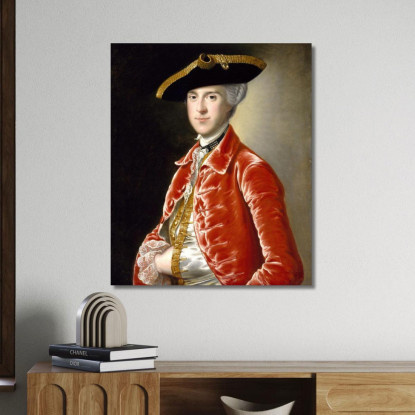 Ritratto Di Un Gentiluomo 4 Joseph Wright of Derby jwd34 quadro stampato su tela