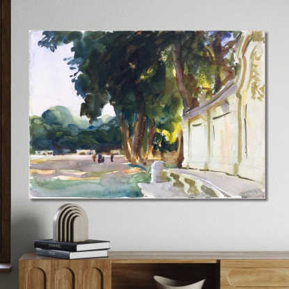Mezzogiorno Spagnolo Aranjuez John Singer Sargent jss285 quadro stampato su tela
