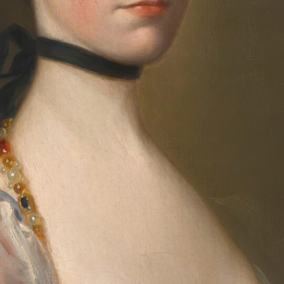 Ritratto Di Una Dama Joseph Wright of Derby jwd36 quadro stampato su tela