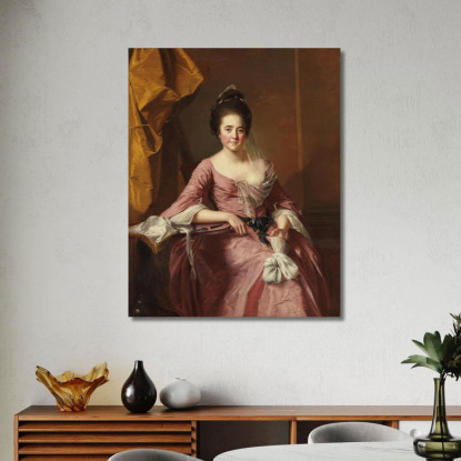 Ritratto Di Una Donna Joseph Wright of Derby jwd38 quadro stampato su tela