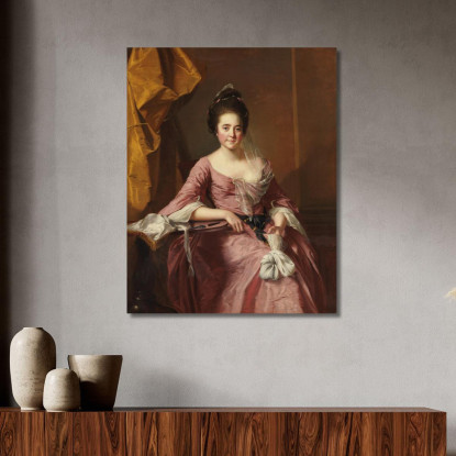 Ritratto Di Una Donna Joseph Wright of Derby jwd38 quadro stampato su tela