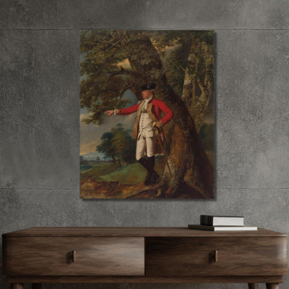 Ritratto Del Colonnello Charles Heathcote Joseph Wright of Derby jwd39 quadro stampato su tela