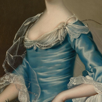 Ritratto Di Esther Ellison Nata Walker Joseph Wright of Derby jwd41 quadro stampato su tela