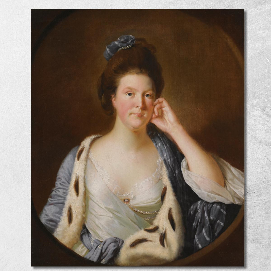 Ritratto Di Lucy Stafford Poi Signora Wilkinson Nata Nel 1738 Joseph Wright of Derby jwd43 quadro stampato su tela Ritratto Di Lucy Stafford Poi Signora Wilkinson Nata Nel 1738 Joseph Wright of Derby jwd43 quadro stampato su tela