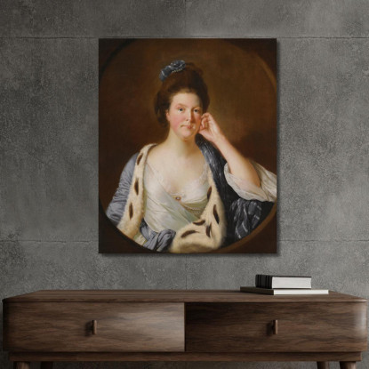 Ritratto Di Lucy Stafford Poi Signora Wilkinson Nata Nel 1738 Joseph Wright of Derby jwd43 quadro stampato su tela