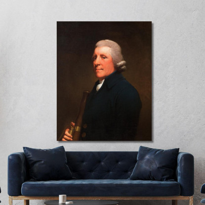 Ritratto Del Signor Anthony Greatorex Joseph Wright of Derby jwd46 quadro stampato su tela
