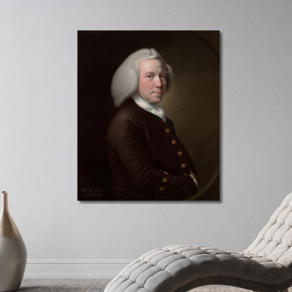 Ritratto Del Signor William Chase Sr. Joseph Wright of Derby jwd47 quadro stampato su tela