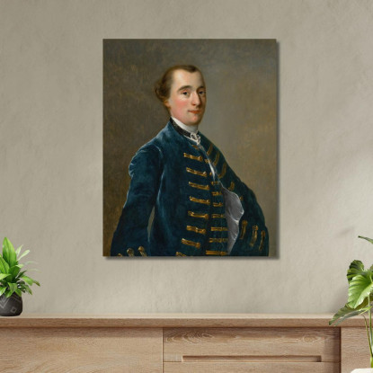 Ritratto Di Sampson Copestake Di Kirk Langley Joseph Wright of Derby jwd52 quadro stampato su tela
