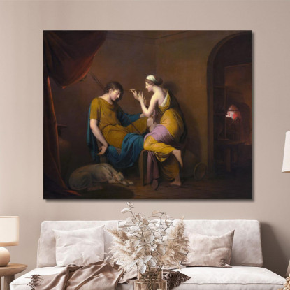 La Fanciulla Corinzia Joseph Wright of Derby jwd59 quadro stampato su tela