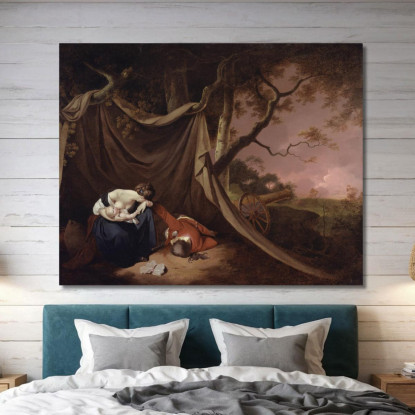 Il Soldato Morto Joseph Wright of Derby jwd60 quadro stampato su tela