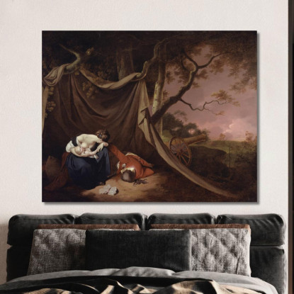 Il Soldato Morto Joseph Wright of Derby jwd60 quadro stampato su tela