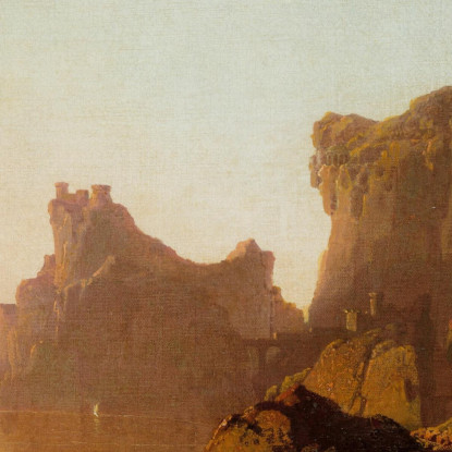 Il Golfo Di Salerno Joseph Wright of Derby jwd61 quadro stampato su tela