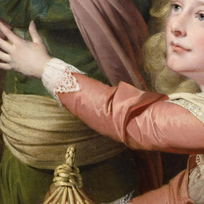 I Bambini Synnot Joseph Wright of Derby jwd63 quadro stampato su tela
