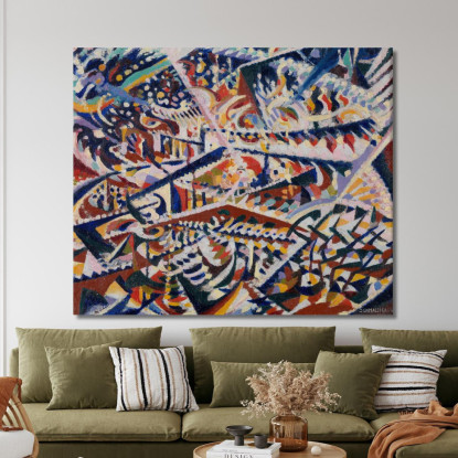 Luce + Specchi E Folla Interno Di Una Sala Da Ballo Popolare Ad Anversa Jules Schmalzigaug jsh12 quadro stampato su tela
