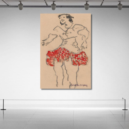 Frangia Rossa Jules Schmalzigaug jsh15 quadro stampato su tela