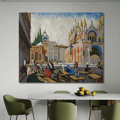 San Marco Dalla Piazzetta Jules Schmalzigaug jsh18 quadro stampato su tela