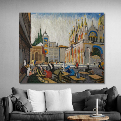 San Marco Dalla Piazzetta Jules Schmalzigaug jsh18 quadro stampato su tela