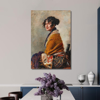 Ritratto Di Lili Marberg Leopold Schmutzler lsc9 quadro stampato su tela