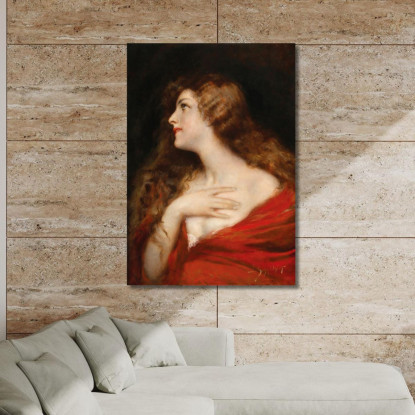 Tentazione Leopold Schmutzler lsc12 quadro stampato su tela