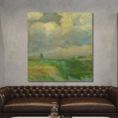 Nuvoloso Ľudovít Čordák lco13 quadro stampato su tela
