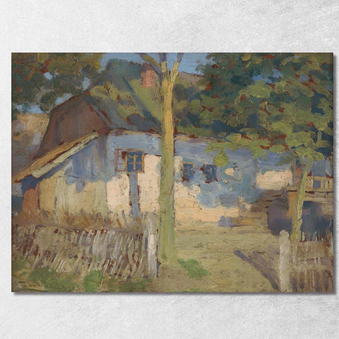 Davanti Alla Casa Ľudovít Čordák lco28 quadro stampato su tela Davanti Alla Casa Ľudovít Čordák lco28 quadro stampato su tela