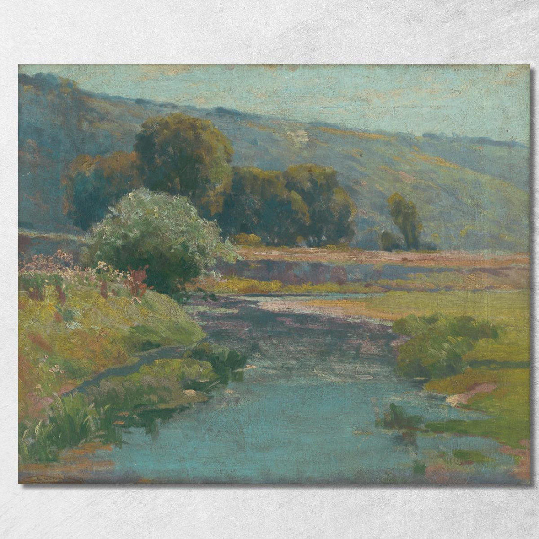 Paesaggio Con Un Ruscello In Piena Ľudovít Čordák lco38 quadro stampato su tela Paesaggio Con Un Ruscello In Piena Ľudovít Čordák lco38 quadro stampato su tela