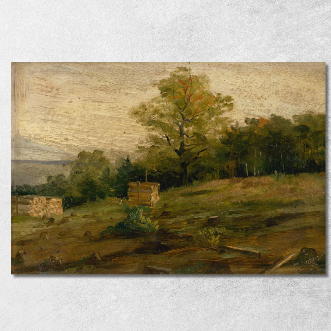 Paesaggio Con Cataste Di Legna Ľudovít Čordák lco40 quadro stampato su tela Paesaggio Con Cataste Di Legna Ľudovít Čordák lco40 quadro stampato su tela