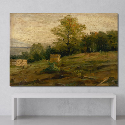 Paesaggio Con Cataste Di Legna Ľudovít Čordák lco40 quadro stampato su tela