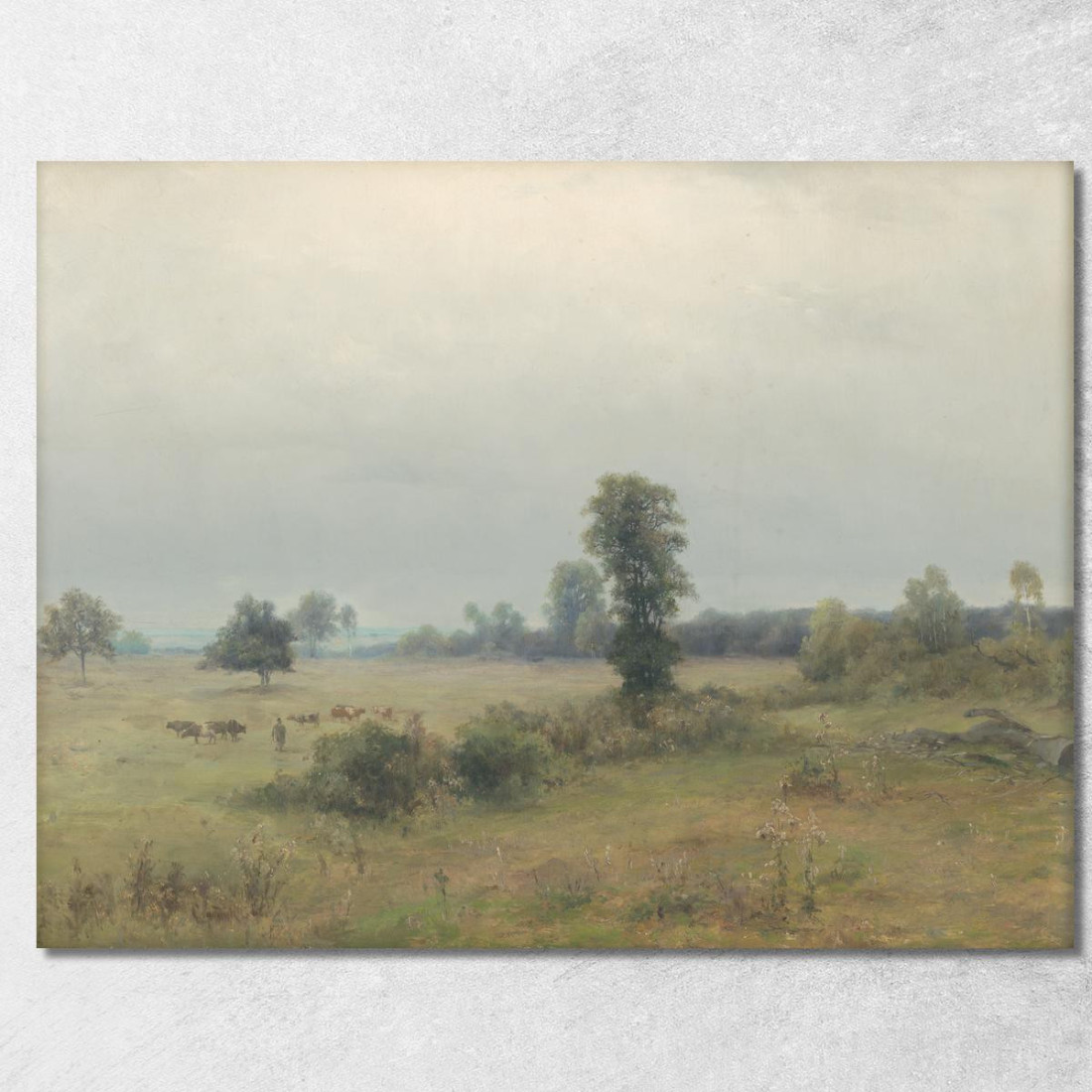 Paesaggio Con Mucche Al Pascolo Ľudovít Čordák lco41 quadro stampato su tela Paesaggio Con Mucche Al Pascolo Ľudovít Čordák lco41 quadro stampato su tela