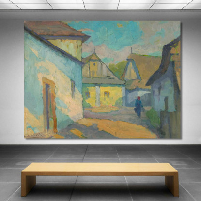 Motivo Da Un Villaggio Della Slovacchia Orientale Ľudovít Čordák lco50 quadro stampato su tela