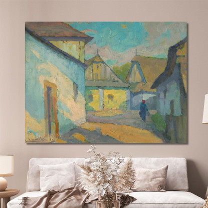 Motivo Da Un Villaggio Della Slovacchia Orientale Ľudovít Čordák lco50 quadro stampato su tela