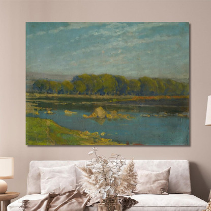 Presso Il Fiume Ľudovít Čordák lco59 quadro stampato su tela