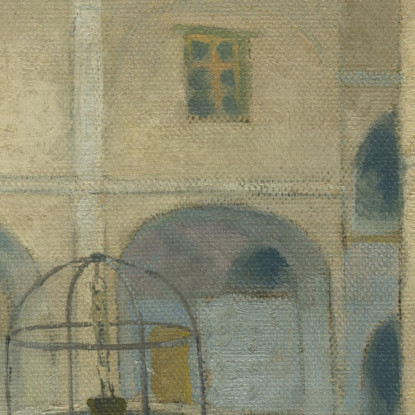 Il Cortile Del Maniero Rinascimentale Di Strážky Ľudovít Čordák lco80 quadro stampato su tela