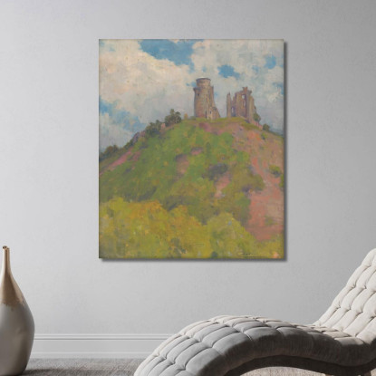 Le Rovine Del Castello Di Slanec Ľudovít Čordák lco81 quadro stampato su tela