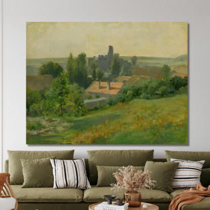 Castello Di Okor Ľudovít Čordák lco104 quadro stampato su tela