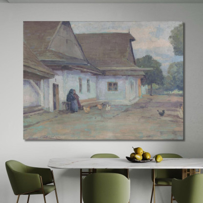 Sedici (Sestnástka) Ľudovít Čordák lco110 quadro stampato su tela