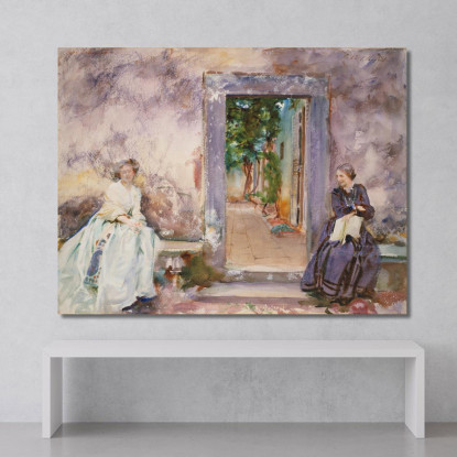 Il Muro Del Giardino John Singer Sargent jss312 quadro stampato su tela