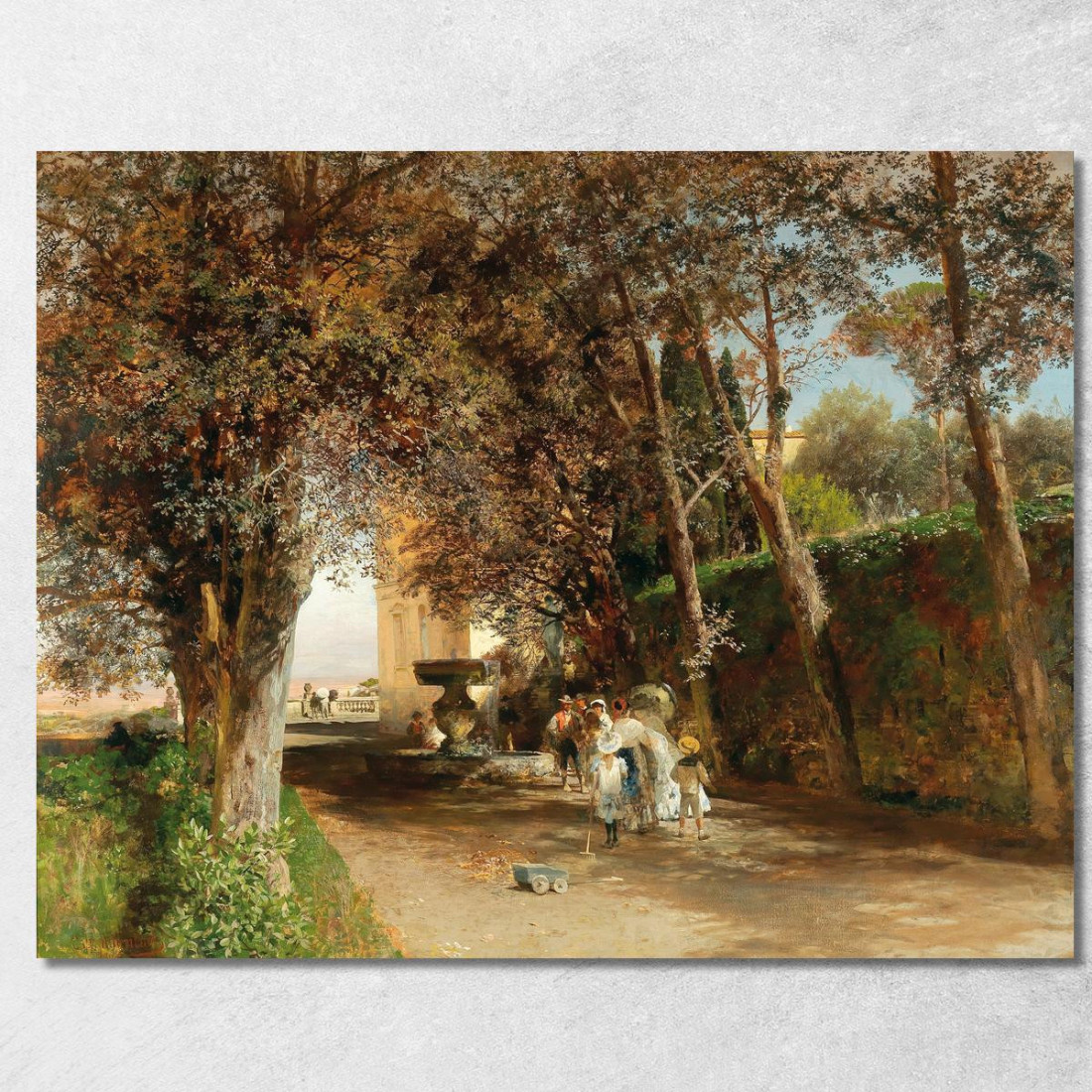 Pomeriggio Nel Parco Di Villa Torlonia A Frascati Oswald Achenbach oac7 quadro stampato su tela Pomeriggio Nel Parco Di Villa Torlonia A Frascati Oswald Achenbach oac7 quadro stampato su tela