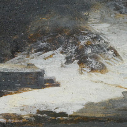Il Grande Ospizio Del San Bernardo Nelle Alpi Oswald Achenbach oac33 quadro stampato su tela