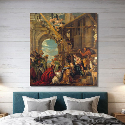 Adorazione Dei Magi Paolo Veronese pvr5 quadro stampato su tela