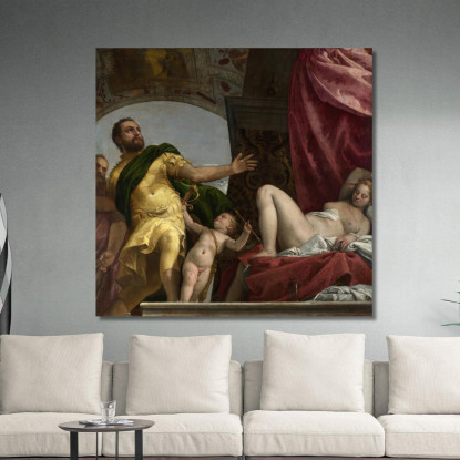 Allegoria Dell'Amore Iii Rispetto Paolo Veronese quadro stampato su tela