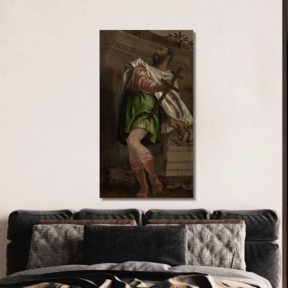Allegoria Della Navigazione Con Un Bastone Da Croce Paolo Veronese pvr11 quadro stampato su tela