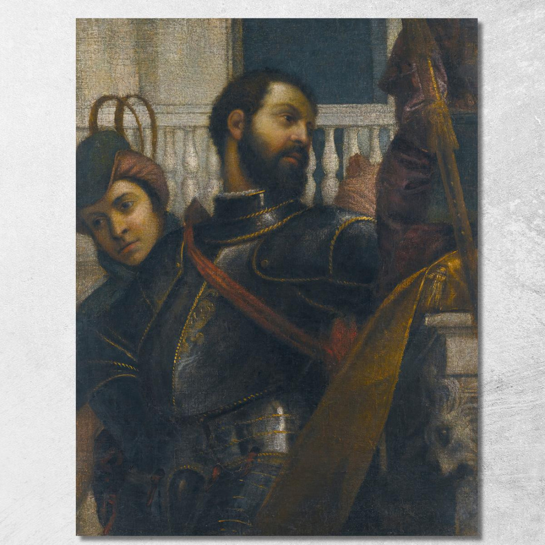 Un Cavaliere E Il Suo Paggio Paolo Veronese pvr13 quadro stampato su tela Un Cavaliere E Il Suo Paggio Paolo Veronese pvr13 quadro stampato su tela