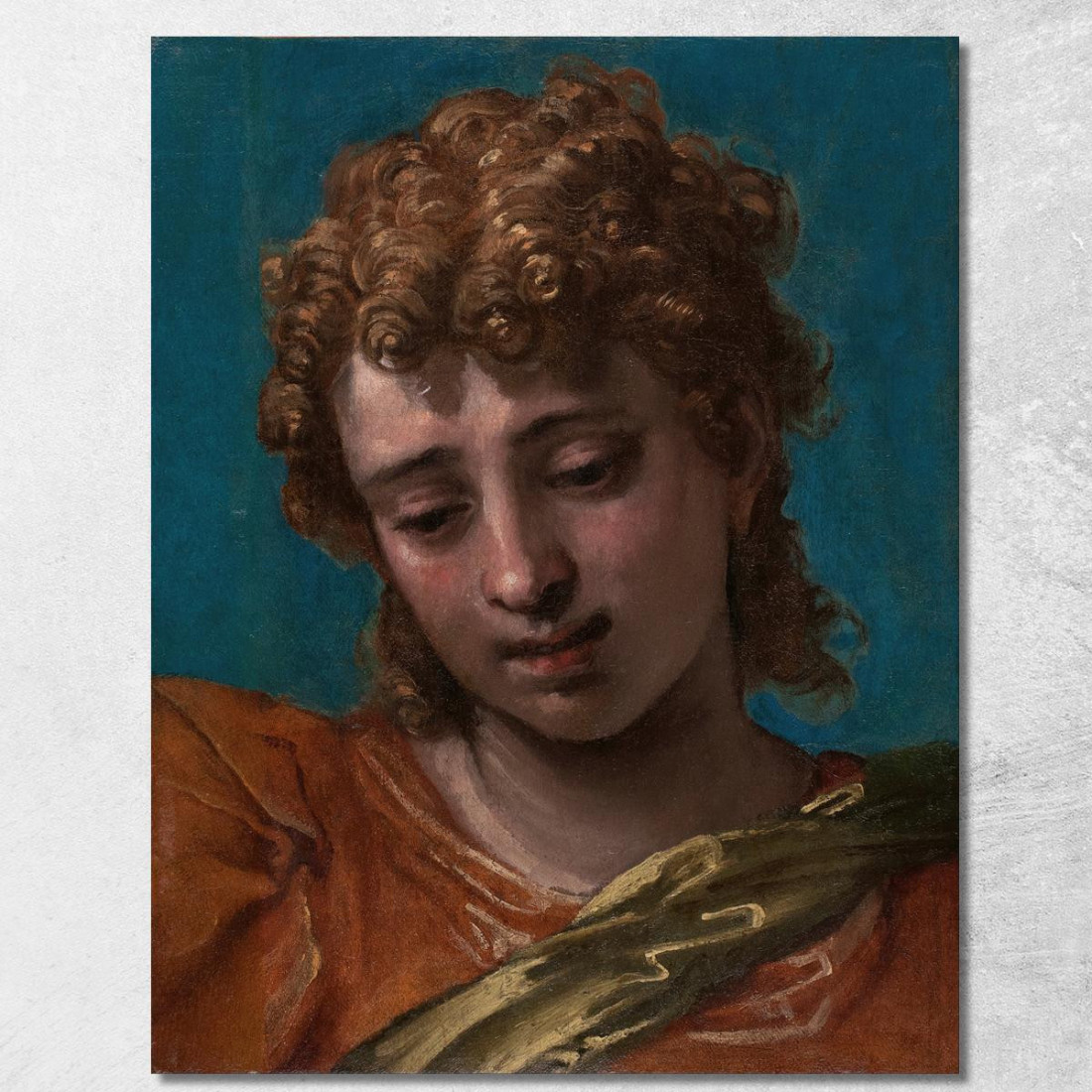 Testa Di San Michele Dalla Pala Petrobelli Paolo Veronese pvr17 quadro stampato su tela Testa Di San Michele Dalla Pala Petrobelli Paolo Veronese pvr17 quadro stampato su tela