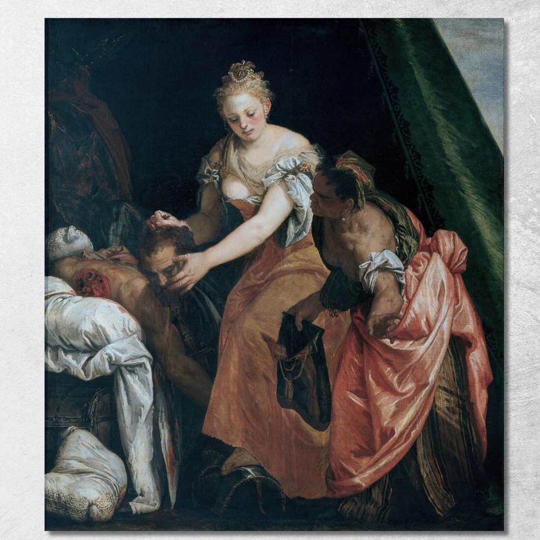 Giuditta E Oloferne Paolo Veronese pvr18 quadro stampato su tela Giuditta E Oloferne Paolo Veronese pvr18 quadro stampato su tela